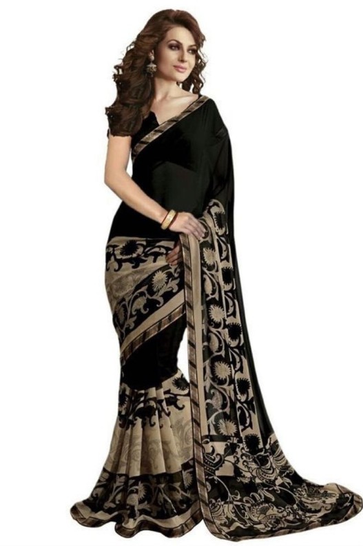 Fancy Georgette Printed Saree With blouse